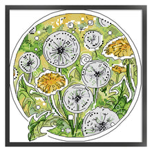 Load image into Gallery viewer, Joy Sunday Dandelion (23*23CM) 14CT 2 Stamped Cross Stitch
