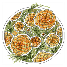 Load image into Gallery viewer, Joy Sunday Flower (26*27CM) 14CT 2 Stamped Cross Stitch
