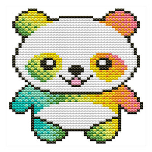 Joy Sunday Bear (13*15CM) 14CT 2 Stamped Cross Stitch
