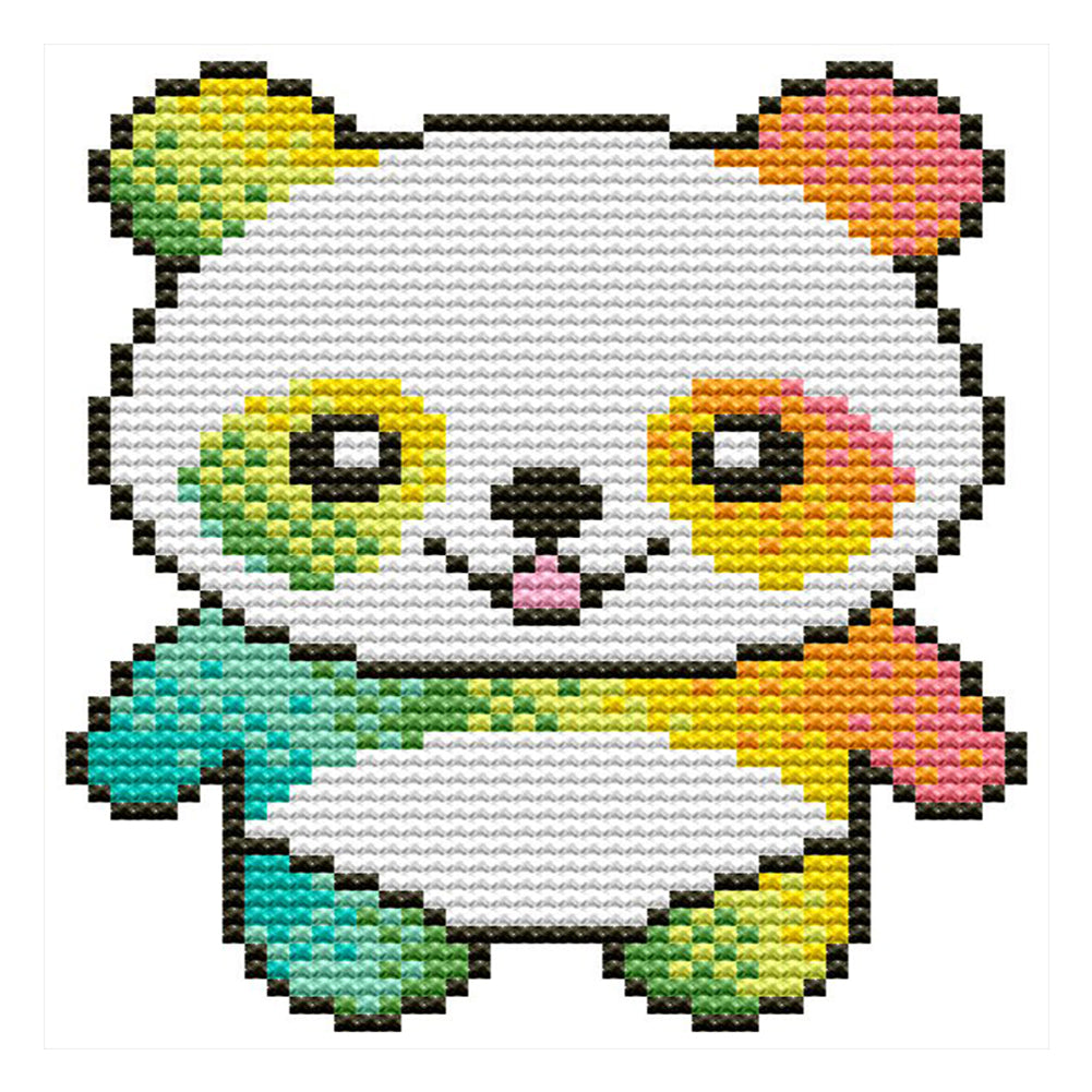 Joy Sunday Bear (13*15CM) 14CT 2 Stamped Cross Stitch