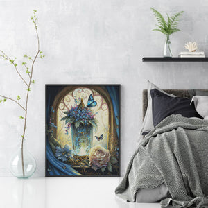 Flower (50*60CM) 11CT 3 Stamped Cross Stitch