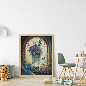 Flower (50*60CM) 11CT 3 Stamped Cross Stitch