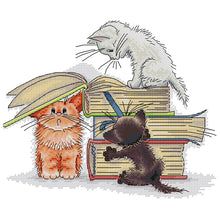 Load image into Gallery viewer, Joy Sunday Cat (32*28CM) 14CT 2 Stamped Cross Stitch
