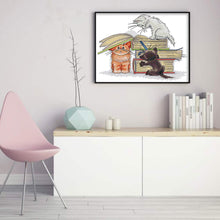 Load image into Gallery viewer, Joy Sunday Cat (32*28CM) 14CT 2 Stamped Cross Stitch
