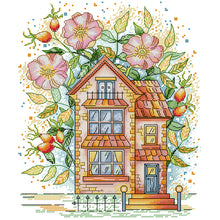 Load image into Gallery viewer, Joy Sunday Rose (29*32CM) 14CT 2 Stamped Cross Stitch
