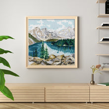 Load image into Gallery viewer, Joy Sunday Lake (30*30CM) 14CT 2 Stamped Cross Stitch
