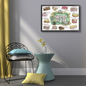 Joy Sunday Dessert (40*32CM) 14CT 2 Stamped Cross Stitch