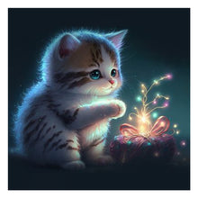 Load image into Gallery viewer, Cat (40*40CM) 11CT 3 Stamped Cross Stitch
