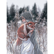 Load image into Gallery viewer, Girl (50*70CM) 11CT 3 Stamped Cross Stitch
