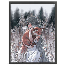 Load image into Gallery viewer, Girl (50*70CM) 11CT 3 Stamped Cross Stitch
