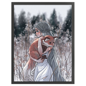 Girl (50*70CM) 11CT 3 Stamped Cross Stitch