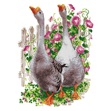 Load image into Gallery viewer, Joy Sunday Goose (38*46CM) 14CT 2 Stamped Cross Stitch
