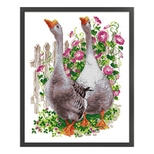 Load image into Gallery viewer, Joy Sunday Goose (38*46CM) 14CT 2 Stamped Cross Stitch
