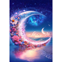 Load image into Gallery viewer, Beach Moon Flower (40*56CM) 11CT 3 Stamped Cross Stitch
