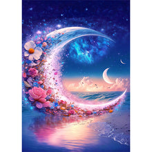 Load image into Gallery viewer, Beach Moon Flower (40*56CM) 11CT 3 Stamped Cross Stitch
