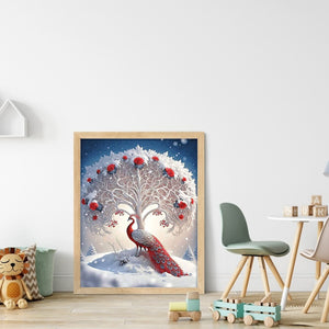 Peacock (40*50CM) 11CT 3 Stamped Cross Stitch