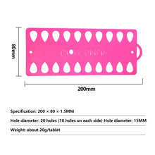 Load image into Gallery viewer, 10pcs Row Line Tool 20-Hole Yarn Organizer for DIY Sewing Storage (Rose Red)
