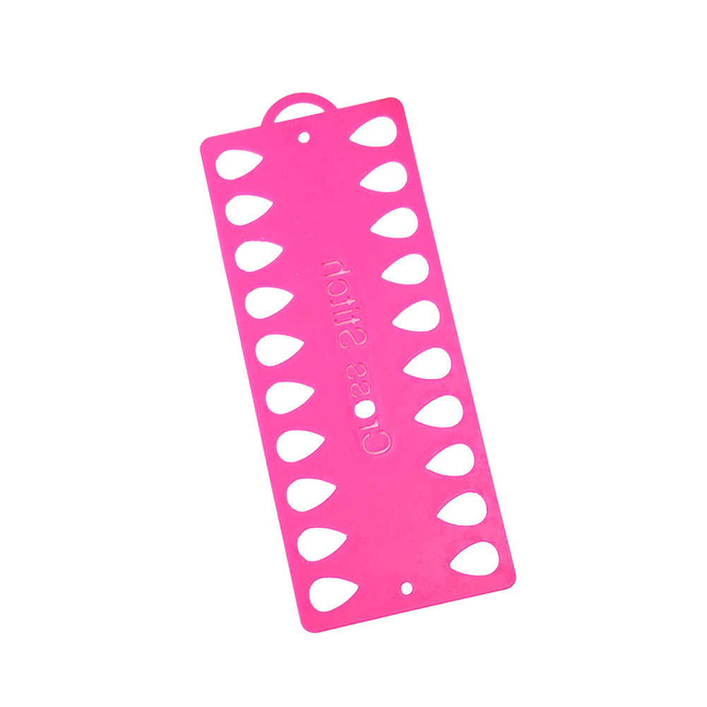 10pcs Row Line Tool 20-Hole Yarn Organizer for DIY Sewing Storage (Rose Red)