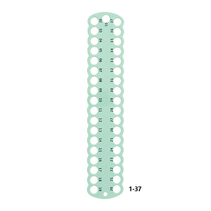 3pcs Cross Stitch Thread Holder PC 37-Hole for DIY Sewing Storage (Green)