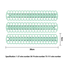 Load image into Gallery viewer, 3pcs Cross Stitch Thread Holder PC 37-Hole for DIY Sewing Storage (Green)
