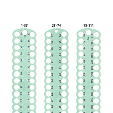 Load image into Gallery viewer, 3pcs Cross Stitch Thread Holder PC 37-Hole for DIY Sewing Storage (Green)
