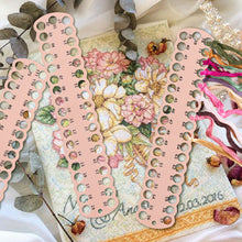 Load image into Gallery viewer, 3pcs Cross Stitch Thread Holder PC 37-Hole for DIY Sewing Storage (Beige)
