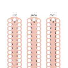 Load image into Gallery viewer, 3pcs Cross Stitch Thread Holder PC 37-Hole for DIY Sewing Storage (Beige)
