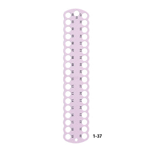3pcs Cross Stitch Thread Holder PC 37-Hole for DIY Sewing Storage (Light Purple)
