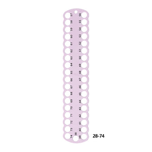 3pcs Cross Stitch Thread Holder PC 37-Hole for DIY Sewing Storage (Light Purple)