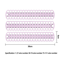 Load image into Gallery viewer, 3pcs Cross Stitch Thread Holder PC 37-Hole for DIY Sewing Storage (Light Purple)
