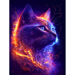 Cat (40*50CM) 11CT 3 Stamped Cross Stitch