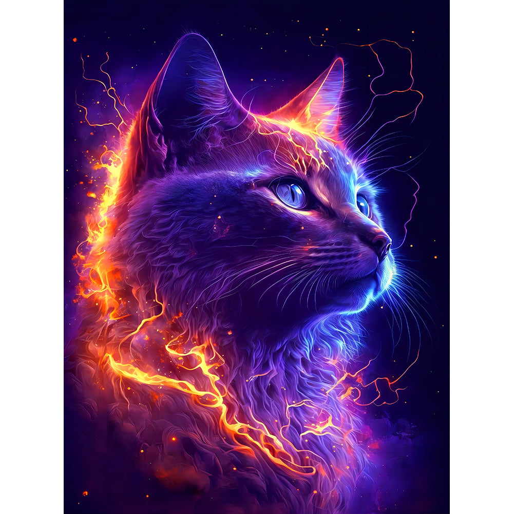 Cat (40*50CM) 11CT 3 Stamped Cross Stitch