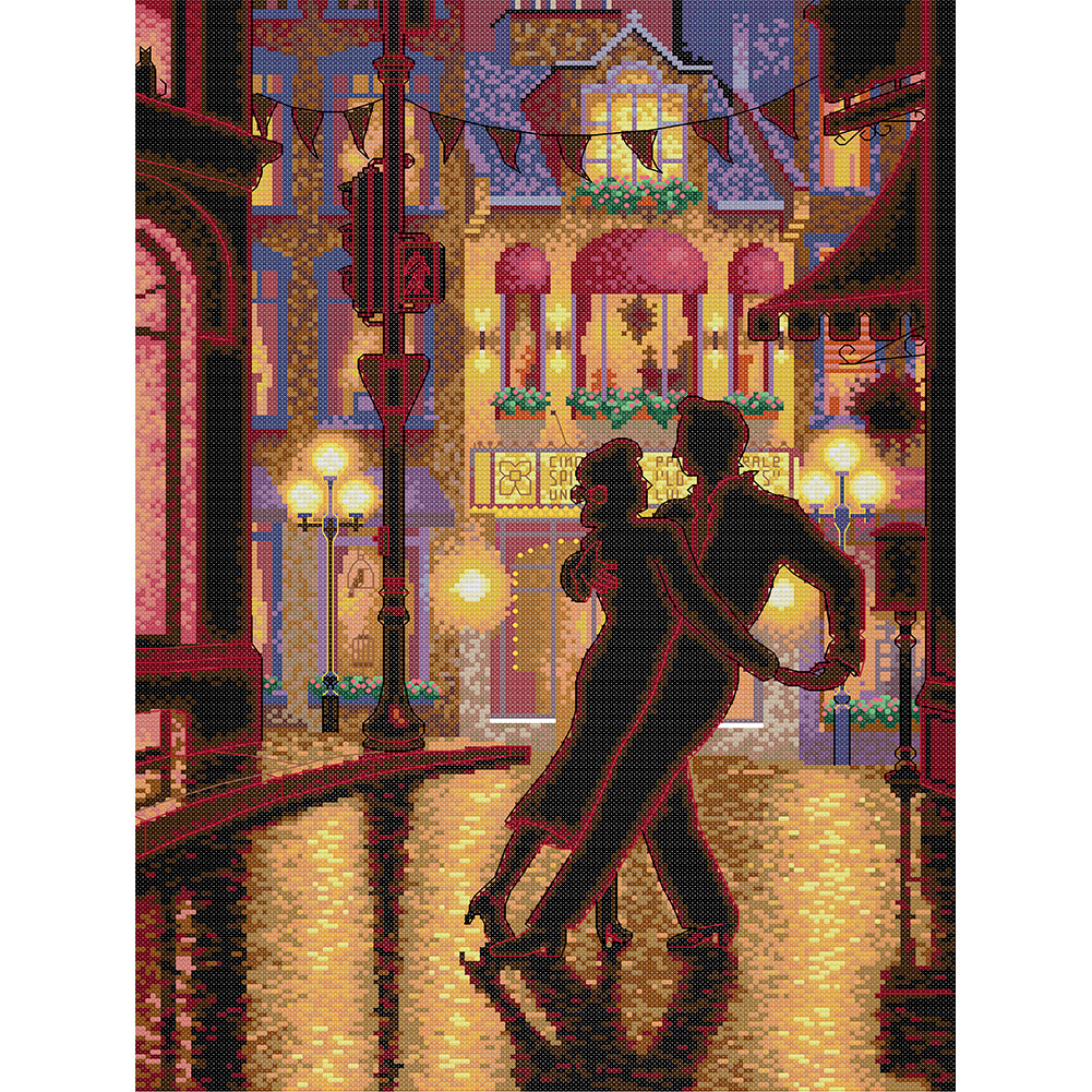 Joy Sunday Tango (37*50CM) 14CT 2 Stamped Cross Stitch