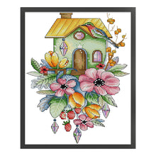 Load image into Gallery viewer, Joy Sunday Tulip (20*33CM) 14CT 2 Stamped Cross Stitch
