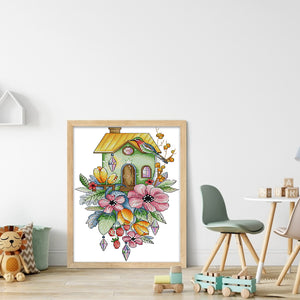 Joy Sunday Tulip (20*33CM) 14CT 2 Stamped Cross Stitch