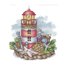 Load image into Gallery viewer, Joy Sunday Lighthouse (20*26CM) 14CT 2 Stamped Cross Stitch

