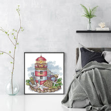 Load image into Gallery viewer, Joy Sunday Lighthouse (20*26CM) 14CT 2 Stamped Cross Stitch
