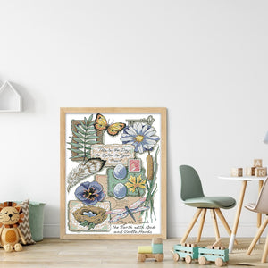 Joy Sunday Flower (28*41CM) 14CT 2 Stamped Cross Stitch
