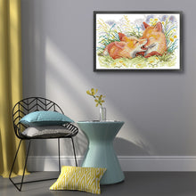 Load image into Gallery viewer, Joy Sunday Fox (48*35CM) 14CT 2 Stamped Cross Stitch
