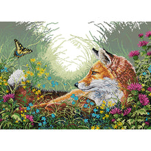 Load image into Gallery viewer, Joy Sunday Fox (54*42CM) 14CT 2 Stamped Cross Stitch
