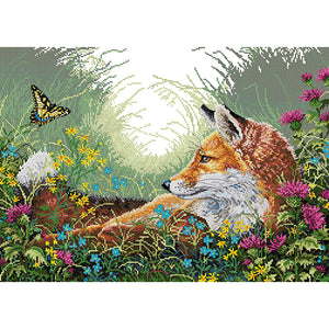 Joy Sunday Fox (54*42CM) 14CT 2 Stamped Cross Stitch
