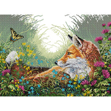 Load image into Gallery viewer, Joy Sunday Fox (54*42CM) 14CT 2 Stamped Cross Stitch

