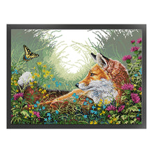 Load image into Gallery viewer, Joy Sunday Fox (54*42CM) 14CT 2 Stamped Cross Stitch
