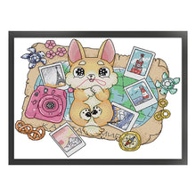 Load image into Gallery viewer, Joy Sunday Dog (30*23CM) 14CT 2 Stamped Cross Stitch

