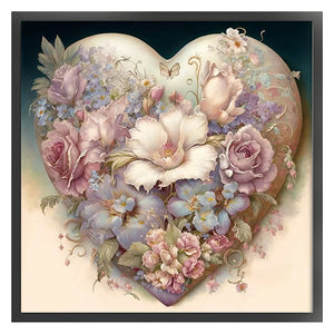 Flower (50*50CM) 11CT 3 Stamped Cross Stitch