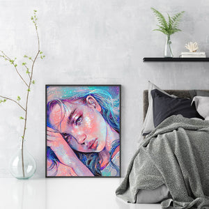 Girl (40*52CM) 11CT 3 Stamped Cross Stitch