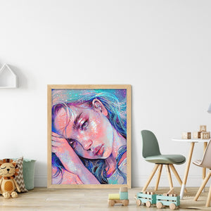 Girl (40*52CM) 11CT 3 Stamped Cross Stitch