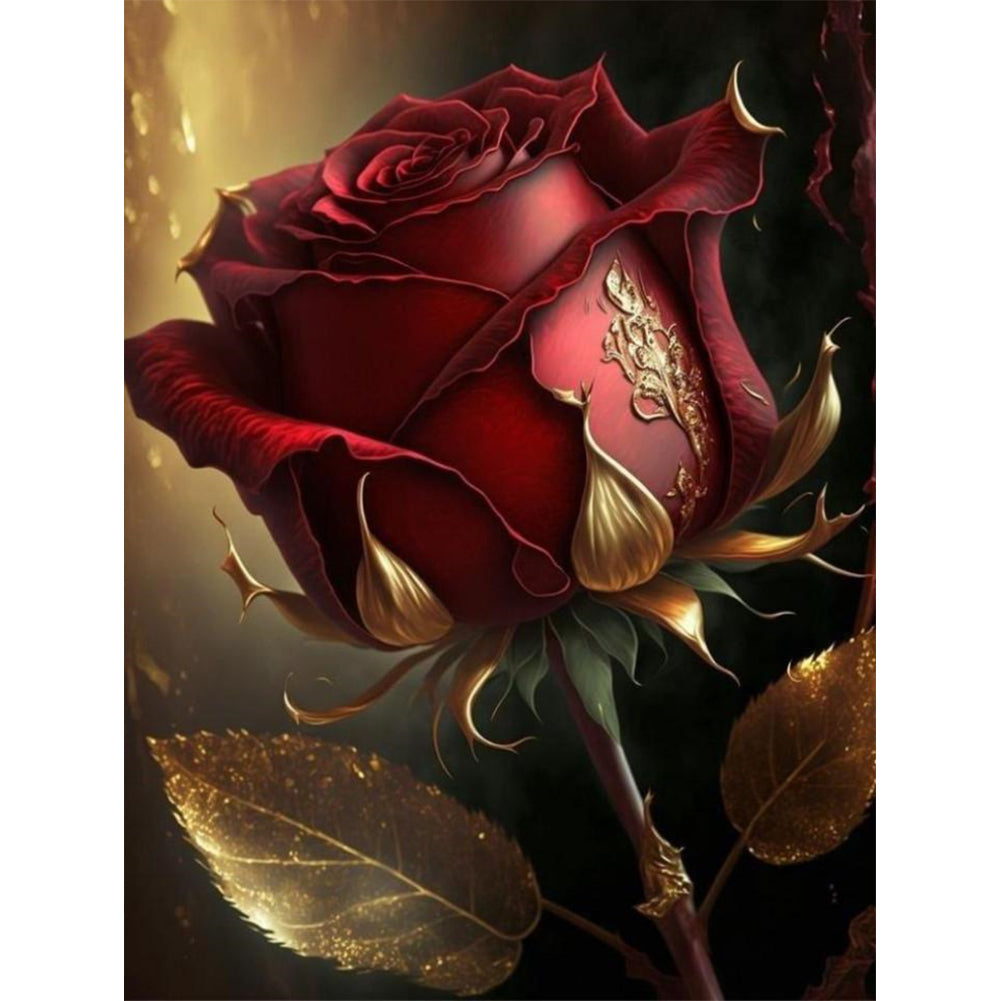Rose (30*40CM) 11CT 3 Stamped Cross Stitch