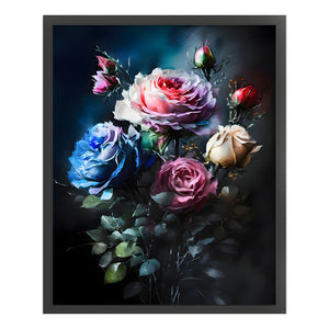 Rose (40*50CM) 11CT 3 Stamped Cross Stitch