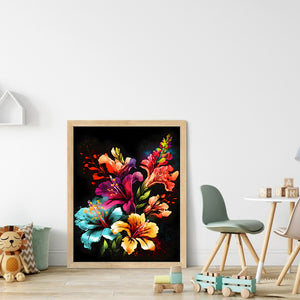 Gladiolus (40*50CM) 11CT 3 Stamped Cross Stitch